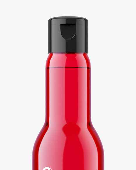 Colored Plastic Bottle Mockup