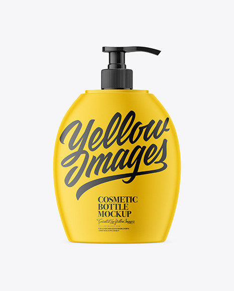 Plastic Shampoo Bottle Mockup