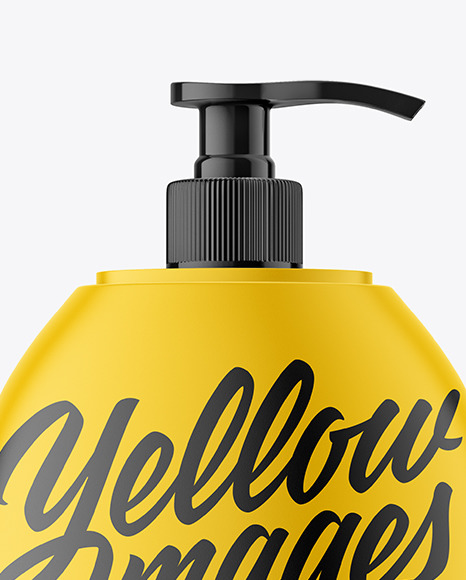 Plastic Shampoo Bottle Mockup