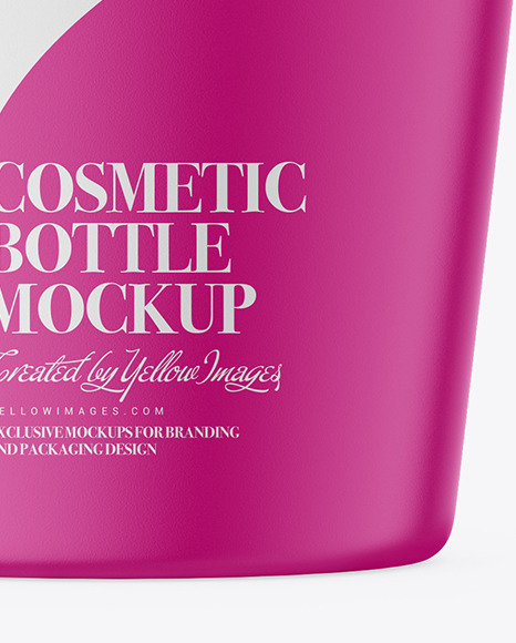 Plastic Shampoo Bottle Mockup Plastic Shampoo Bottle Mockup