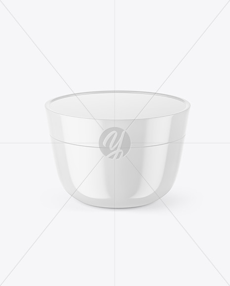 Glossy Cream Jar Mockup