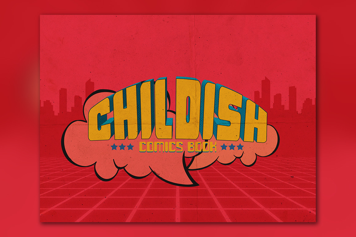 Old Comics Book Text Effects Vol.1 Old Comics Book Text Effects Vol.1