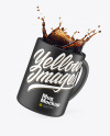 Matte Mug w/ Coffee Splash Mockup