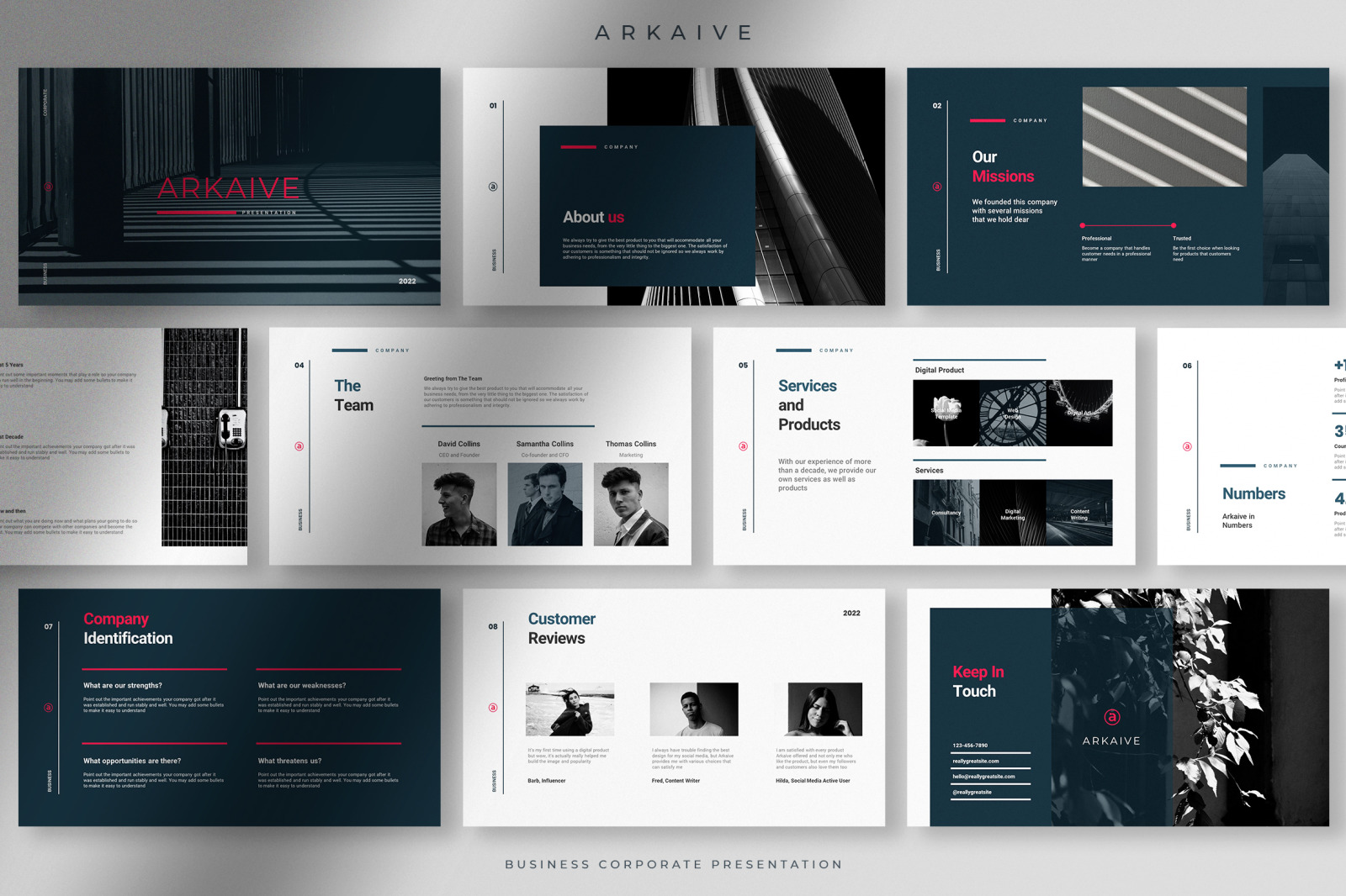 Arkaive - Modern Professional Business Corporate Presentation Arkaive - Modern Professional Business Corporate Presentation