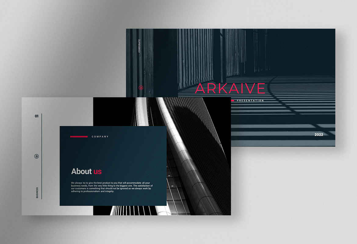 Arkaive - Modern Professional Business Corporate Presentation Arkaive - Modern Professional Business Corporate Presentation