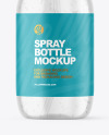 Clear Spray Bottle Mockup