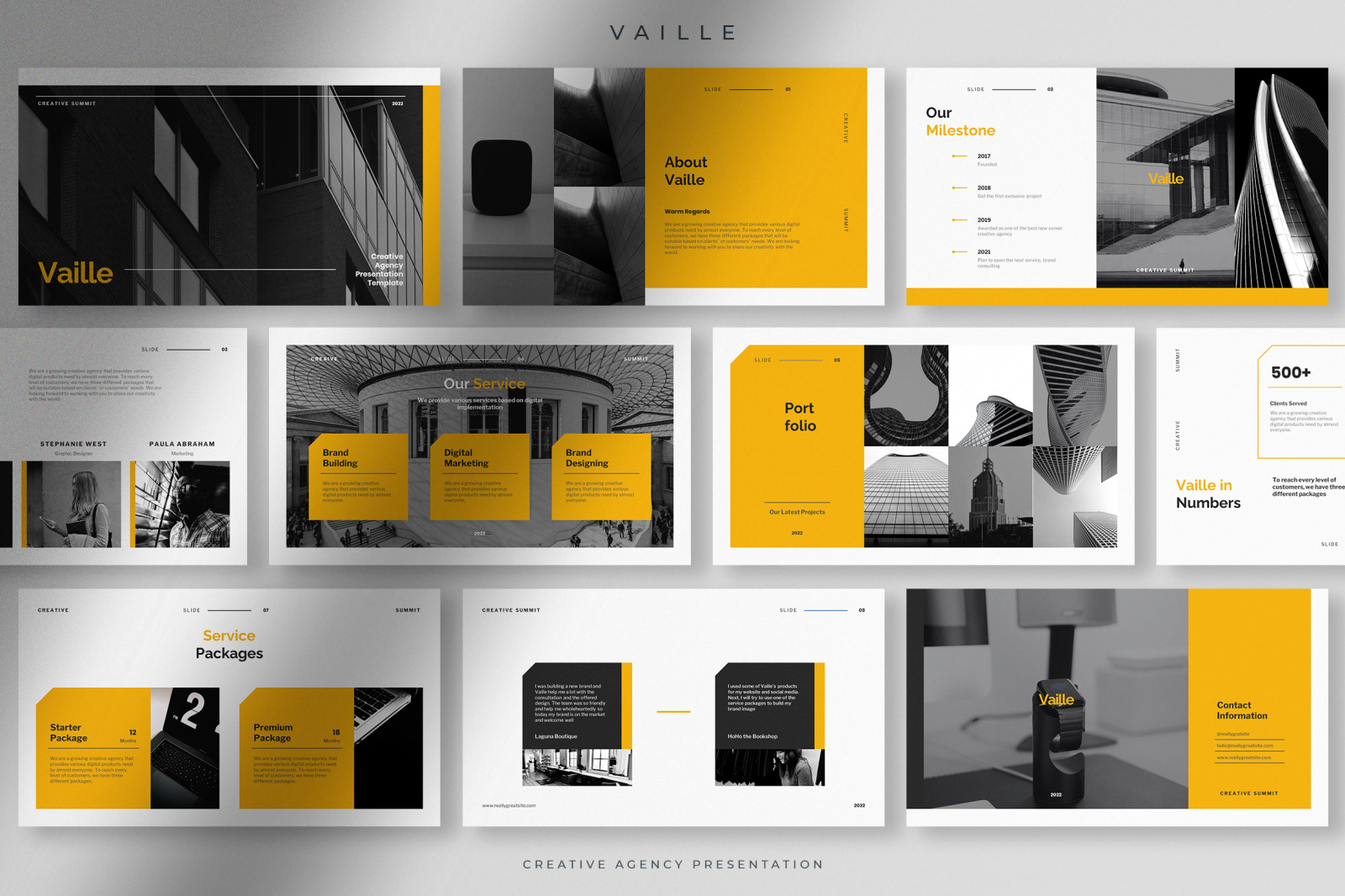 Vaille - Professional Creative Agency Presentation Vaille - Professional Creative Agency Presentation