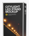 LED Citylight Metallic Stand Mockup