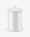 Matte Ceramic Storage Jar Mockup