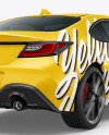 Sport Car Mockup - Back Half Side View