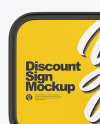 Discount Sign Mockup