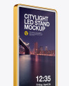 LED Citylight Metallic Stand Mockup