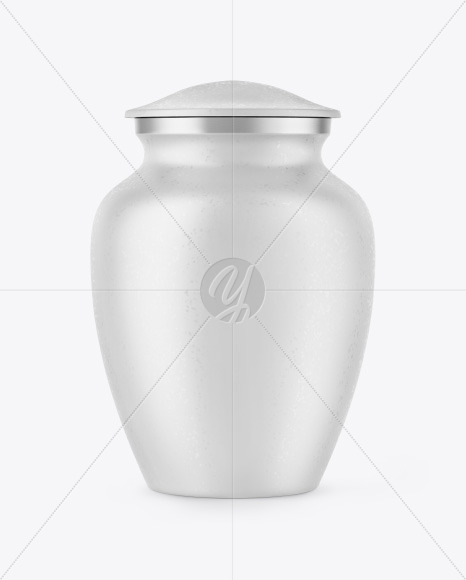 Textured Cremation Urn Mockup