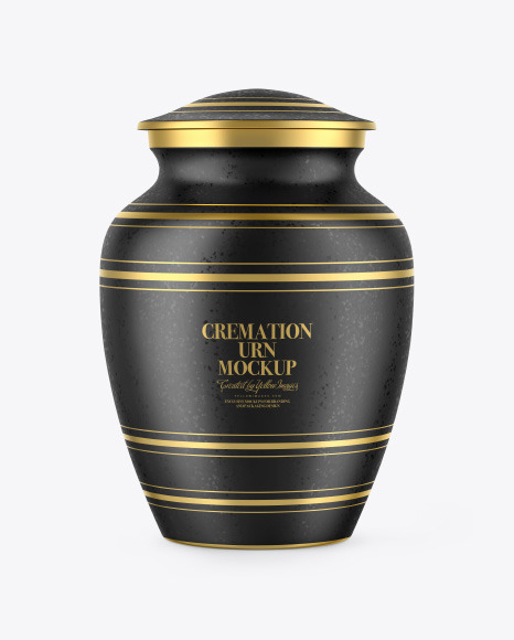 Textured Cremation Urn Mockup