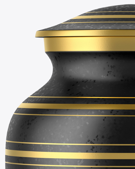 Textured Cremation Urn Mockup