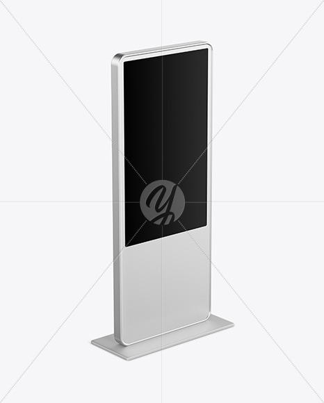 LED Citylight Metallic Stand Mockup