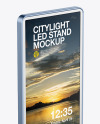 LED Citylight Metallic Stand Mockup