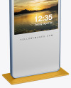 LED Citylight Metallic Stand Mockup