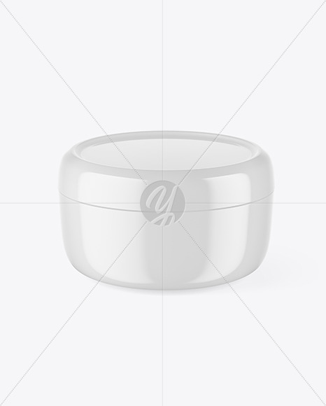 Glossy Cream Jar Mockup