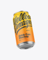 Metallic Can W/ Matte Finish Mockup