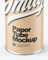 Kraft Paper Tube Mockup