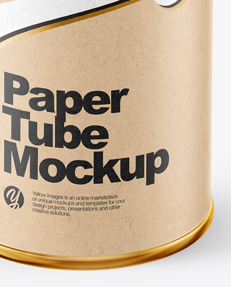 Kraft Paper Tube Mockup