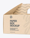 Kraft Paper Box w/ Handle Mockup