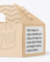 Kraft Paper Box w/ Handle Mockup