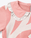 Baby Girl Ruffle Collar Jumper Mockup