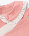 Baby Girl Ruffle Collar Jumper Mockup