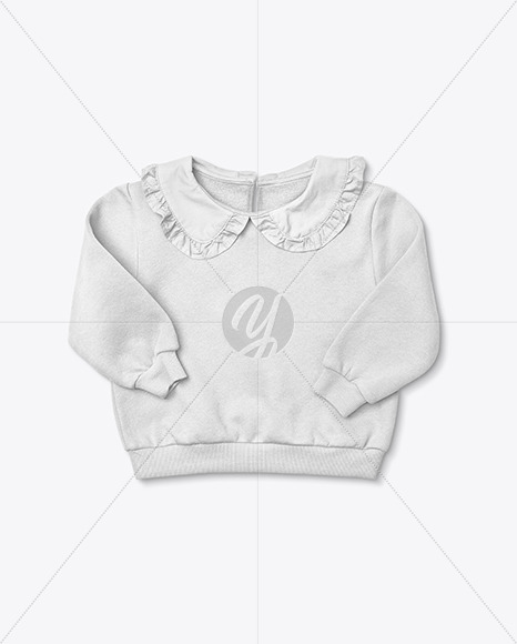 Baby Girl Ruffle Collar Jumper Mockup