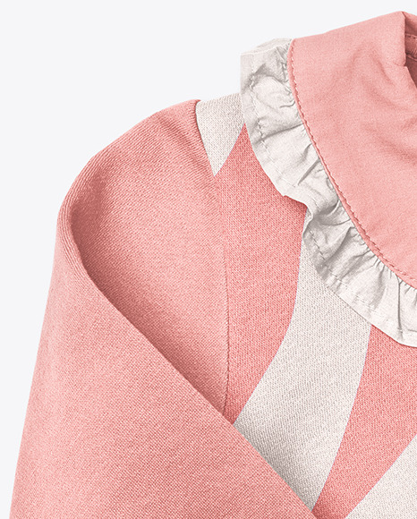Baby Girl Ruffle Collar Jumper Mockup