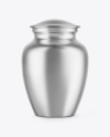 Metallic Cremation Urn Mockup