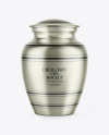 Metallic Cremation Urn Mockup