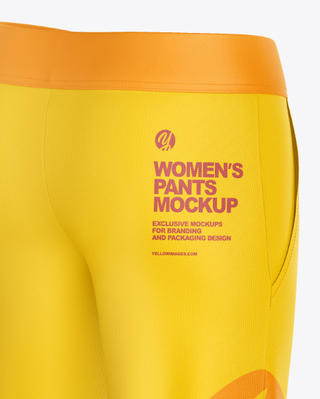 Women's Pants Mockup - Half Side View