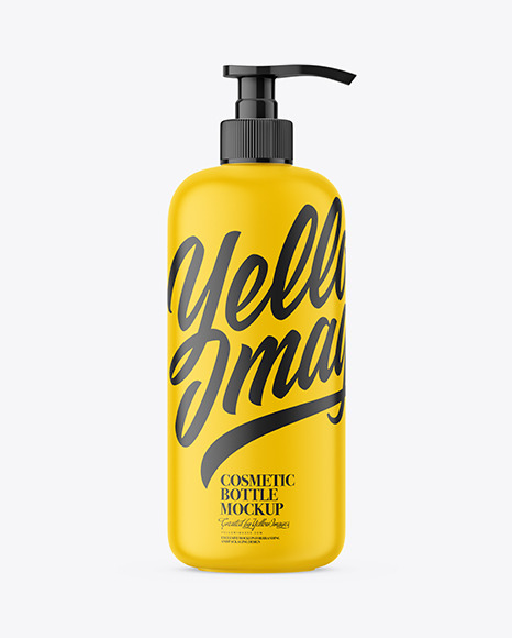 Plastic Shampoo Bottle Mockup