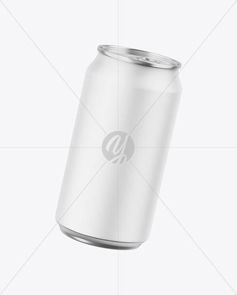 Metallic Can W/ Matte Finish Mockup