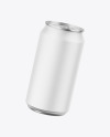 Metallic Can W/ Matte Finish Mockup