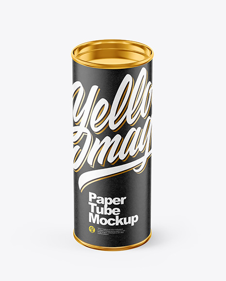 Matte Paper Tube Mockup