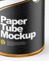 Matte Paper Tube Mockup
