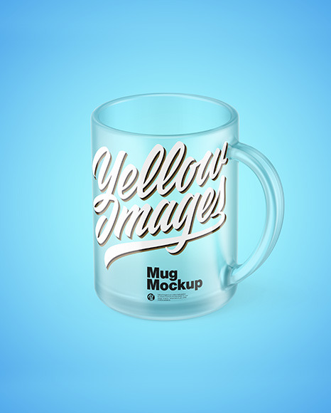 Frosted Glass Mug Mockup