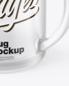 Frosted Glass Mug Mockup