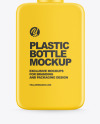 Plastic Cosmetic Bottle With Pump Mockup