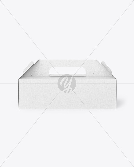 Kraft Paper Box w/ Handle Mockup