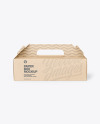 Kraft Paper Box w/ Handle Mockup