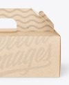 Kraft Paper Box w/ Handle Mockup