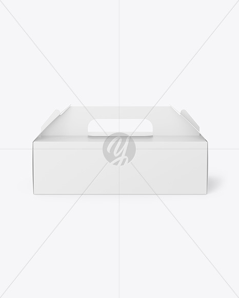 Paper Box w/ Handle Mockup