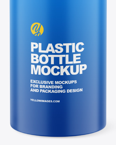 Matte Plastic Bottle w/ Pump Mockup