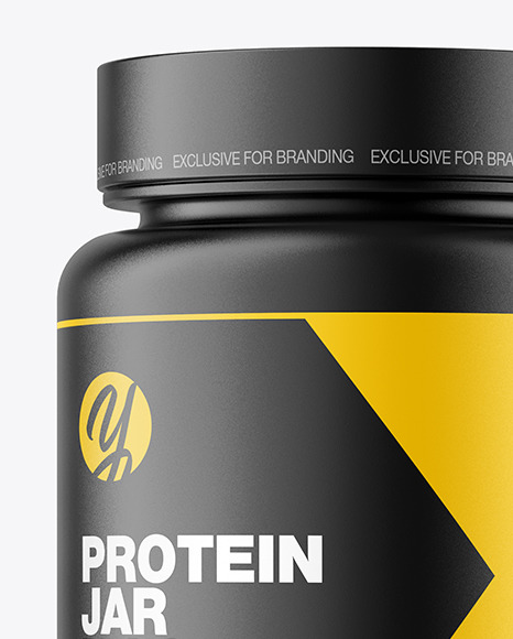 Matte Protein Jar Mockup