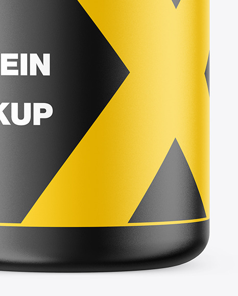 Matte Protein Jar Mockup